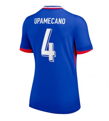 Lacne Ženy Futbalové dres Francúzsko Dayot Upamecano #4 ME 2024 Krátky Rukáv - Domáci